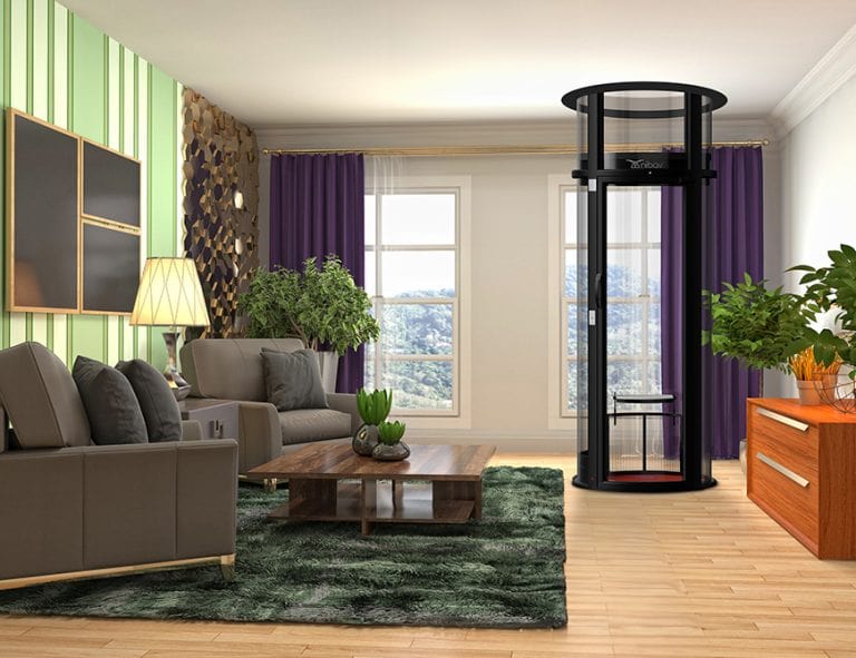 Residential glass elevators